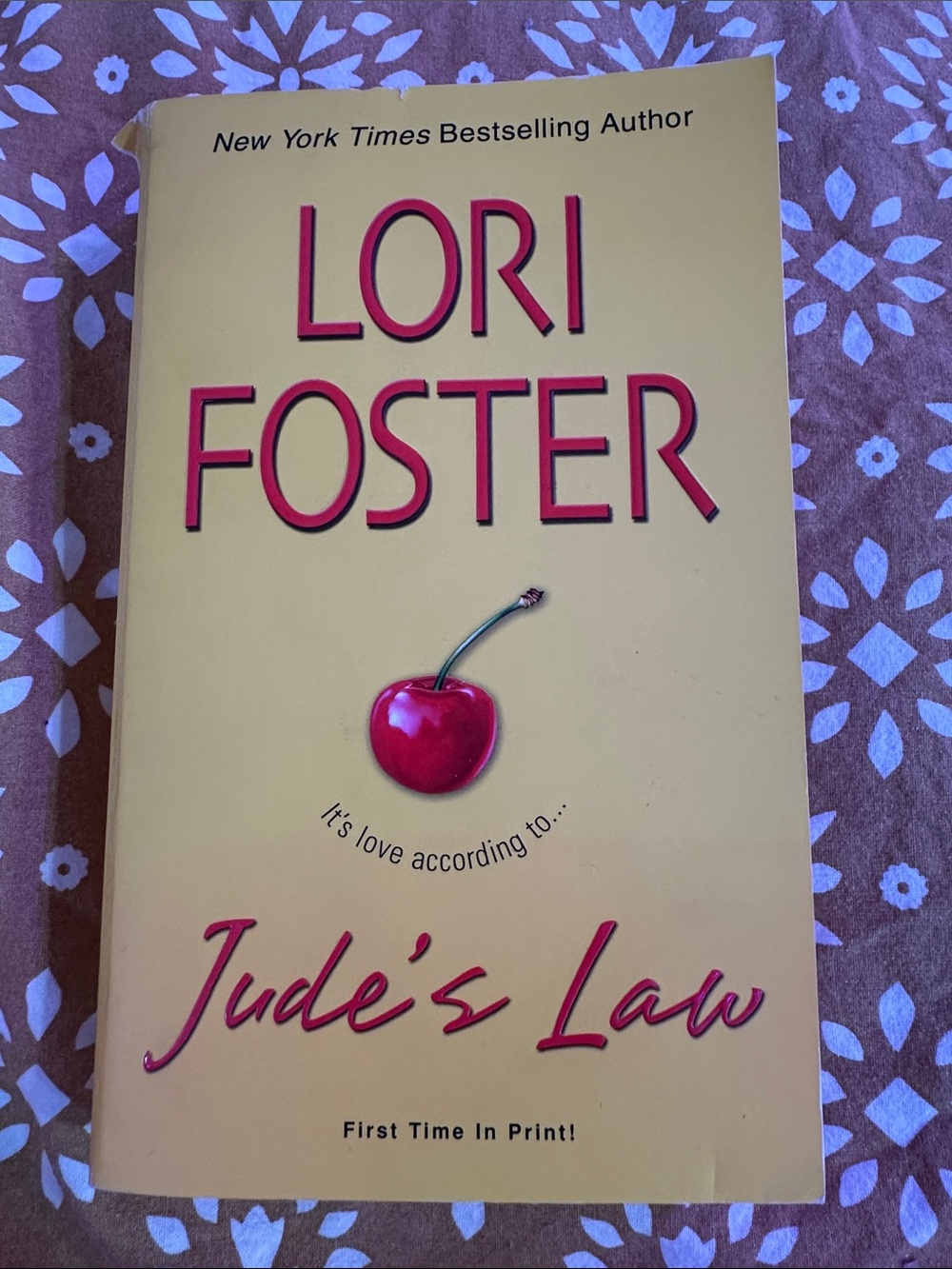 Jude’s Law by Lori Foster Paperback Romance Novel